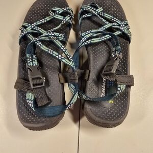 Skechers Women's Sandals in Black and Blue